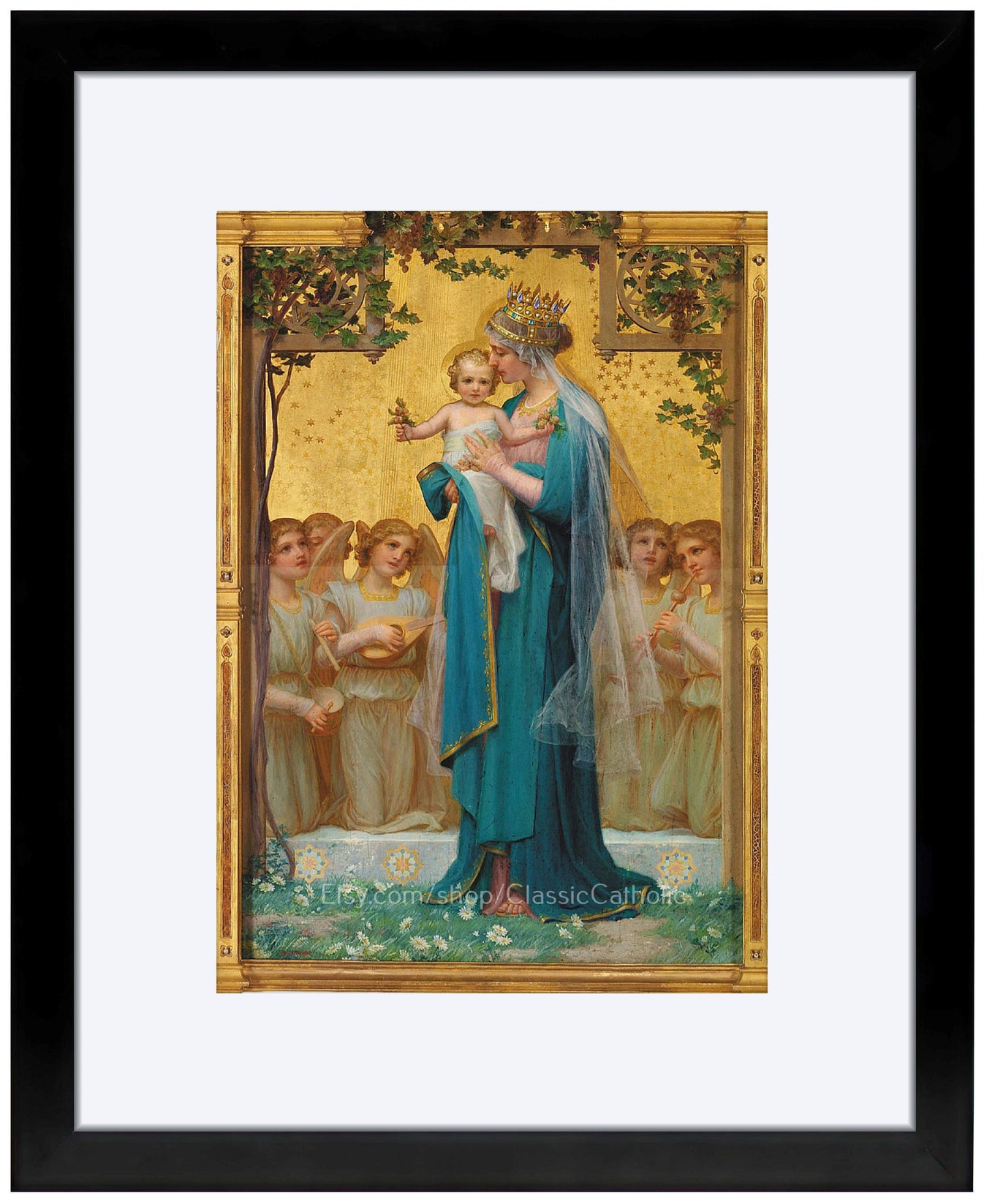 Madonna and Child Print by Enrique M. Vidal – Catholic Art and Jewelry
