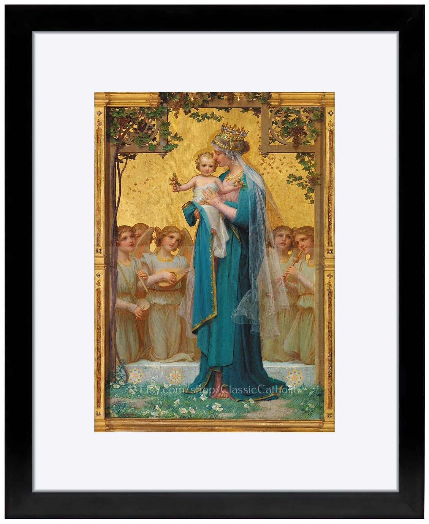 Madonna and Child Print by Enrique M. Vidal