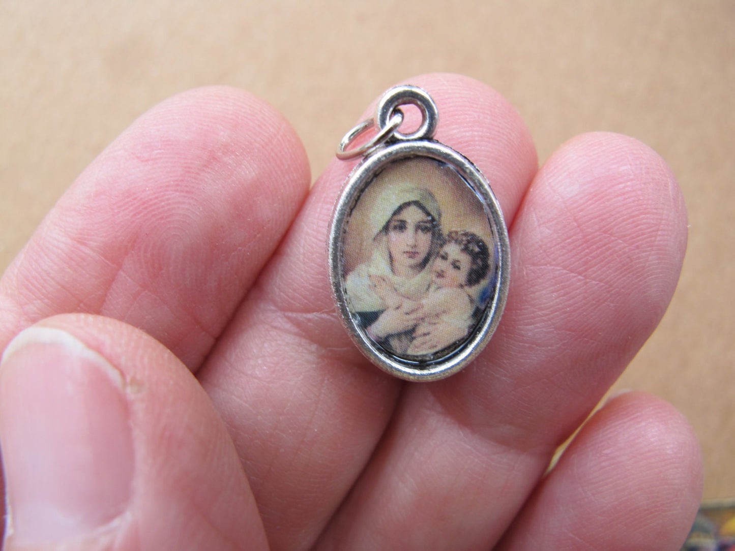 Earrings or Medal - Madonna and Child Medals - Old Masters Jewelry - Catholic Gifts - Confirmation Gifts - Hand Made
