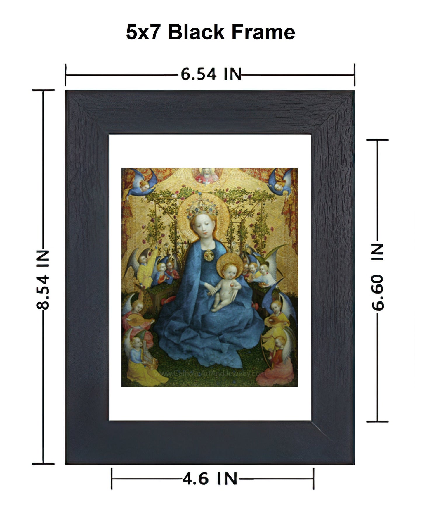 Madonna of the Rose Garden –Catholic Art Print–Catholic Mother's Gift