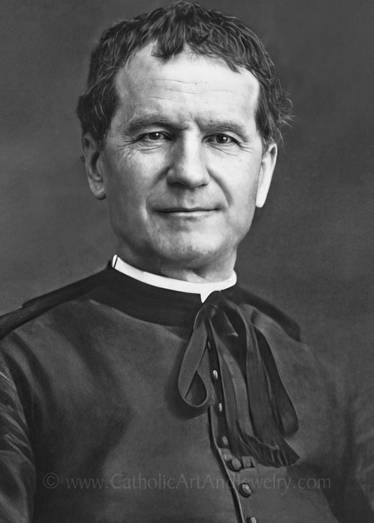St. Don Bosco – (St. John Bosco) – Exclusive Photo Restoration – 3 sizes – Catholic Art Print – Archival Quality