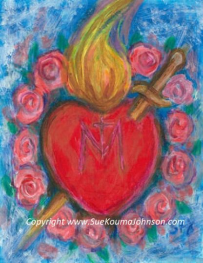 Immaculate Heart of Mary Fine Art Print