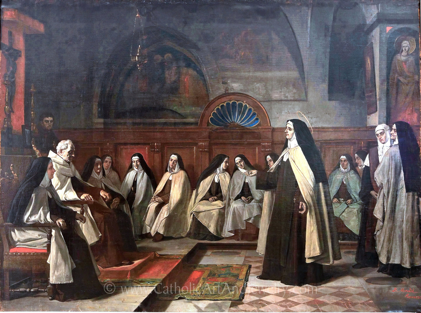 St. Teresa of Avila – Doctor of the Church – by Benet Mercadé – 3 sizes – Catholic Art Print