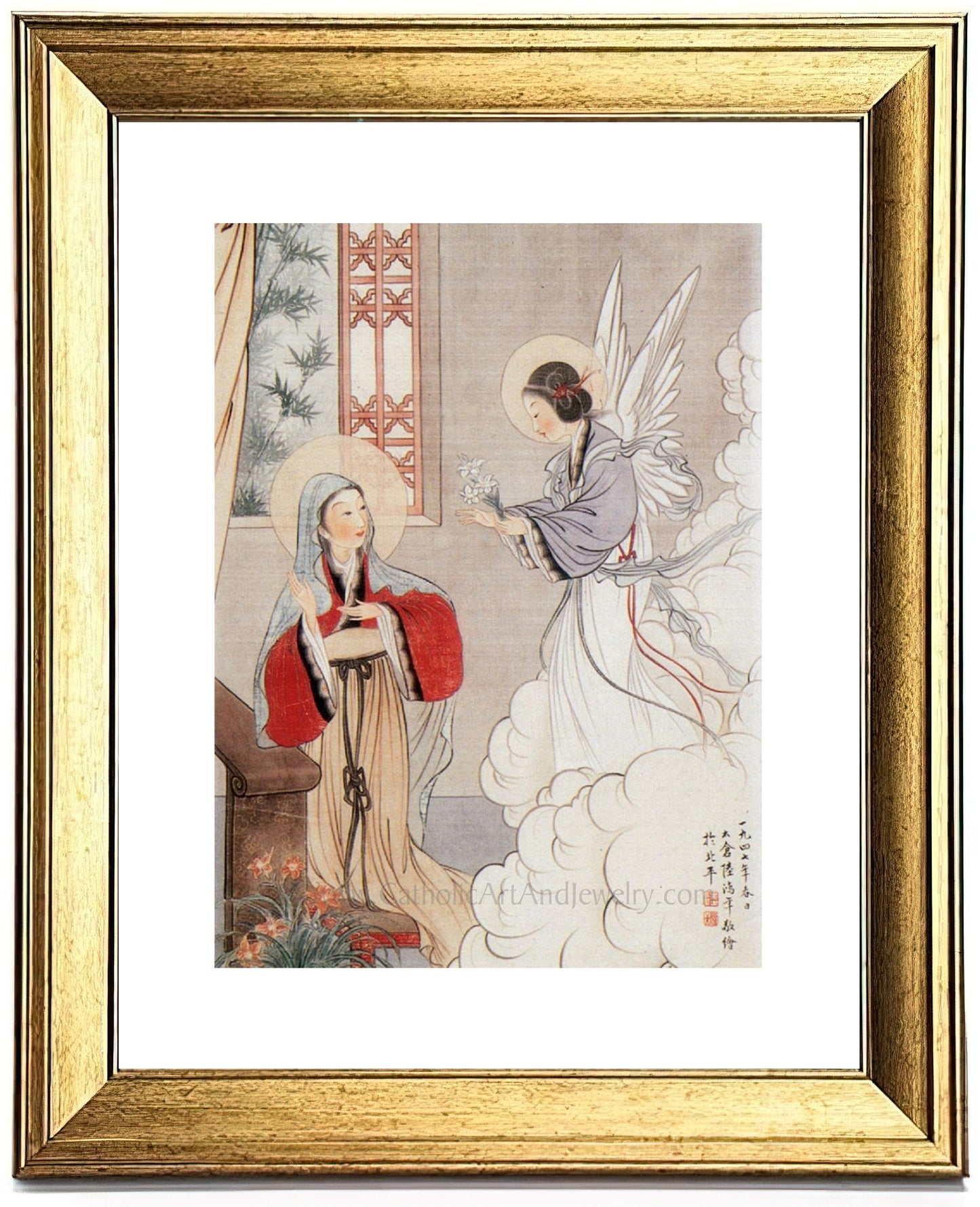 The Annunciation – Chinese Catholic Art Print