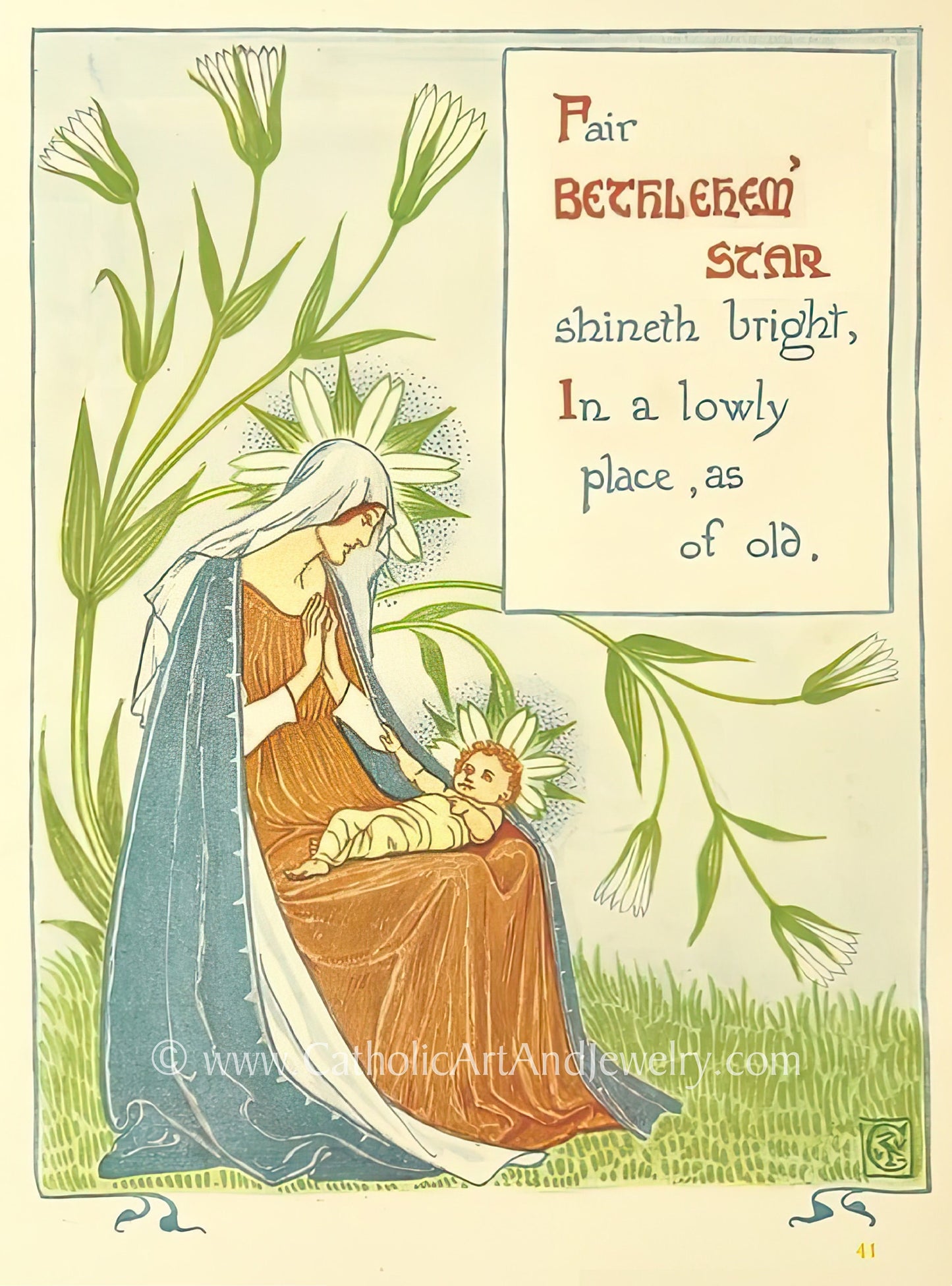 Bethlehem Star – Catholic Art Print – Catholic Gift