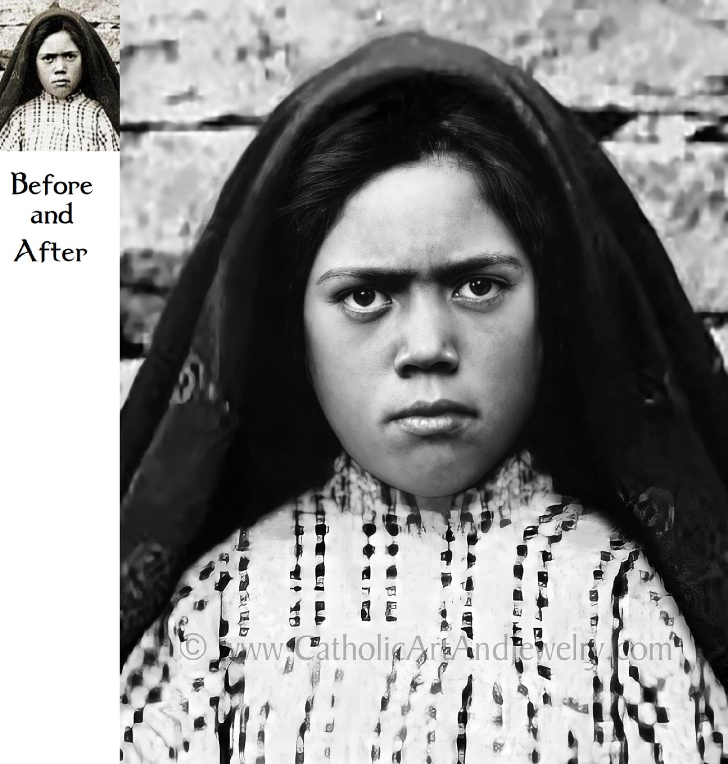 Exclusive! Fatima Lucia Restored Photo