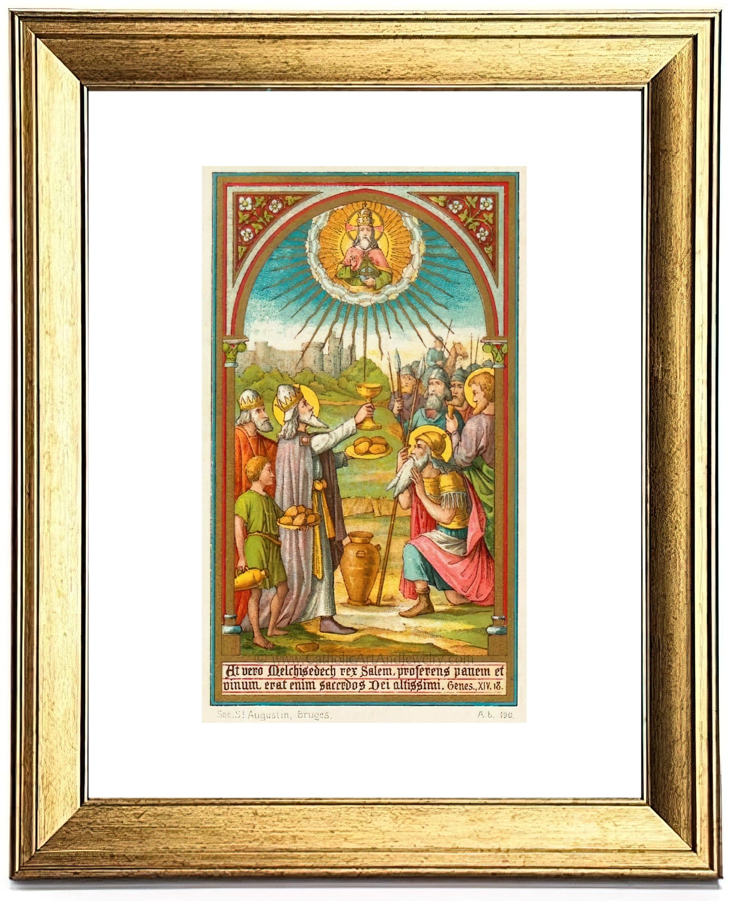 Melchizedek – 3 sizes – Based on an Antique Holy Card – Catholic Art Print – Catholic Gift – Gift for Priest – Archival Quality