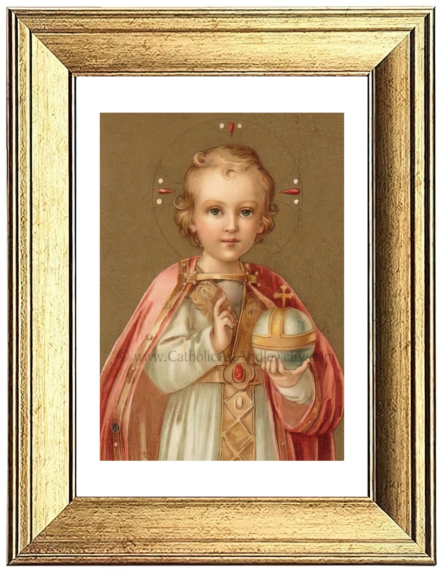 Infant of Prague – based on a Vintage Holy Card – Catholic Art Print