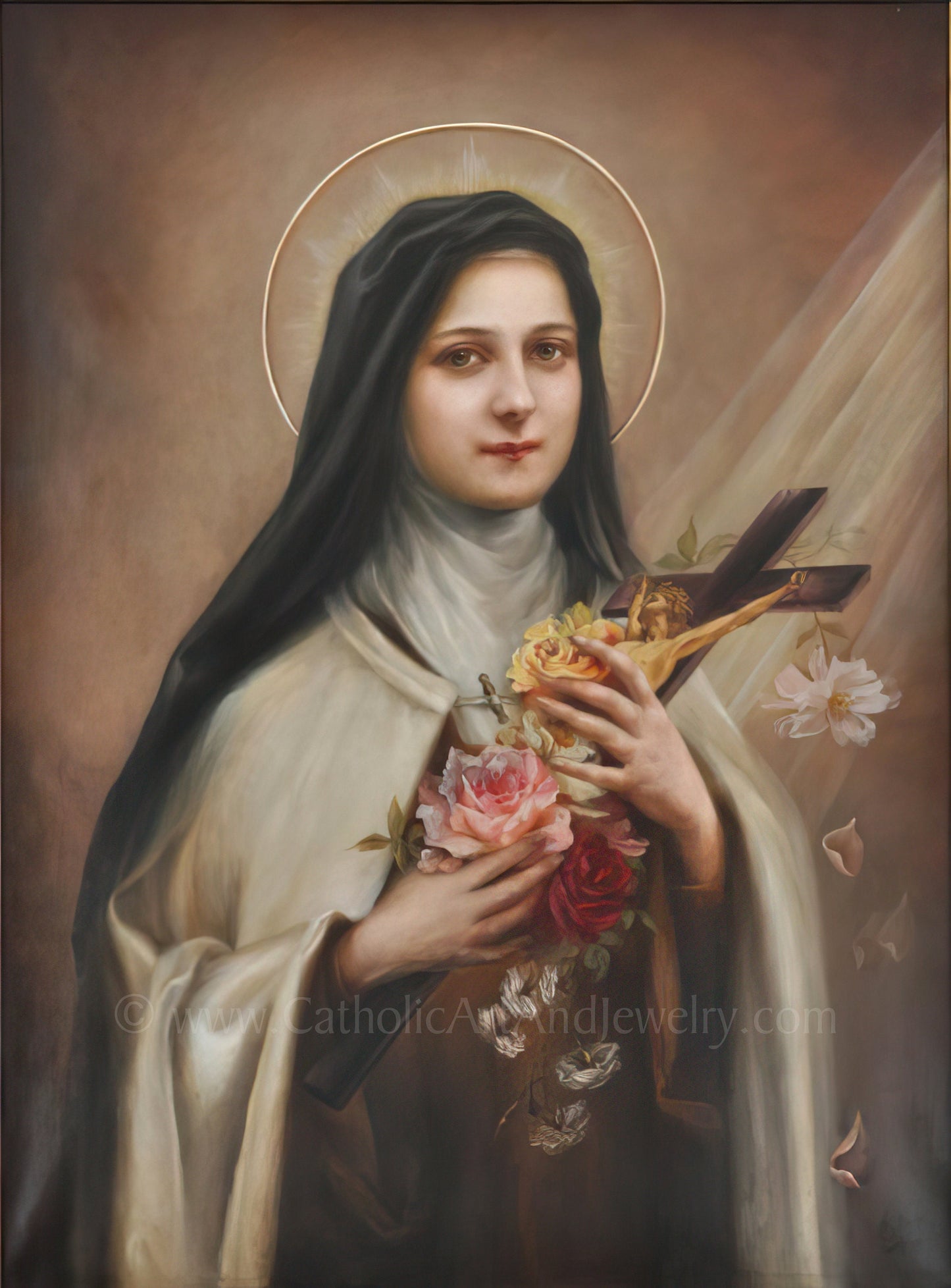St Therese of Lisieux by Her Sister, Celine Martin – Catholic Art Print