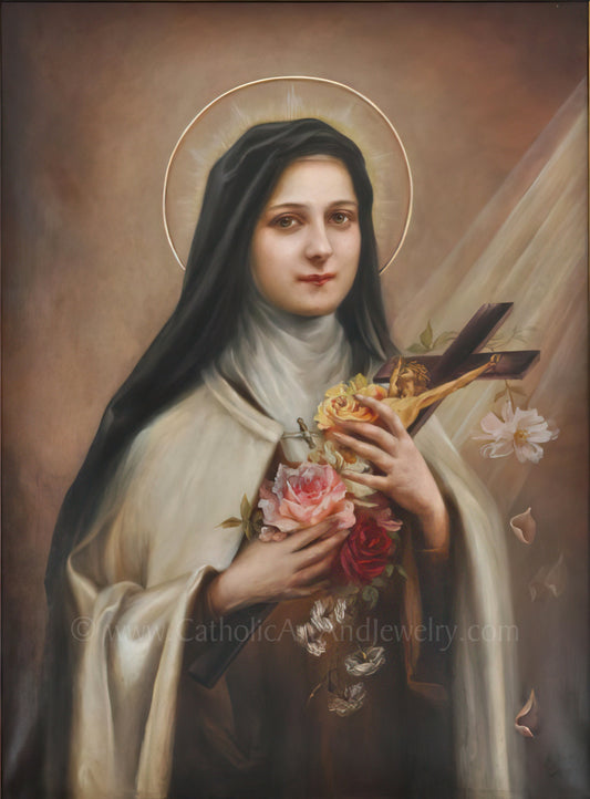 St Therese of Lisieux by Her Sister, Celine Martin – Catholic Art Print