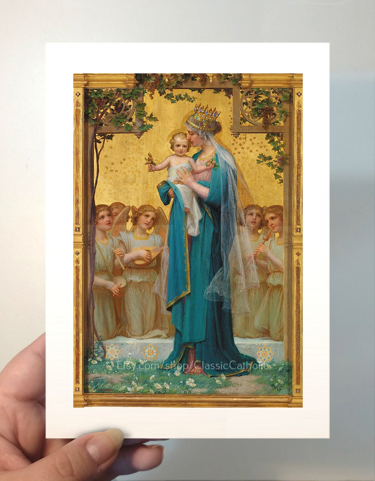 Madonna and Child Print by Enrique M. Vidal