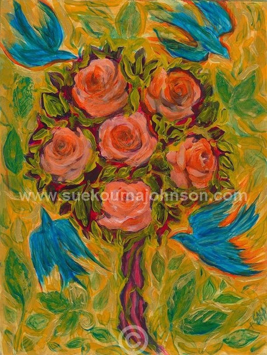 Rose Tree Art Print