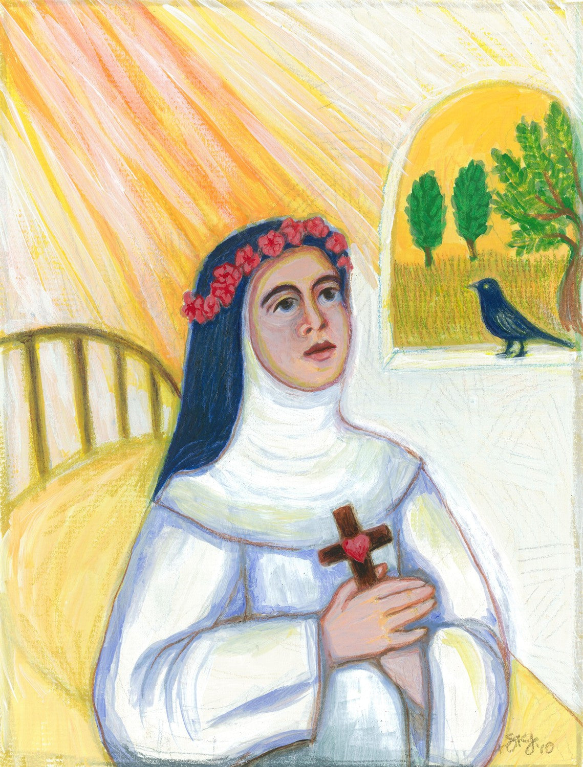 Rose of Lima Painting