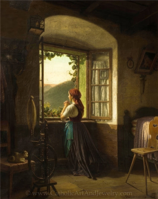 Morning Prayers – Antonín Dvořák – Beautiful Catholic Art Print – Archival Quality