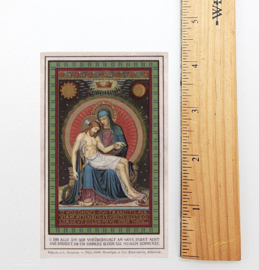 New! In Thanksgiving for His Sacrifice – Restored Vintage Holy Card – Beuron pack of 10/100/1000
