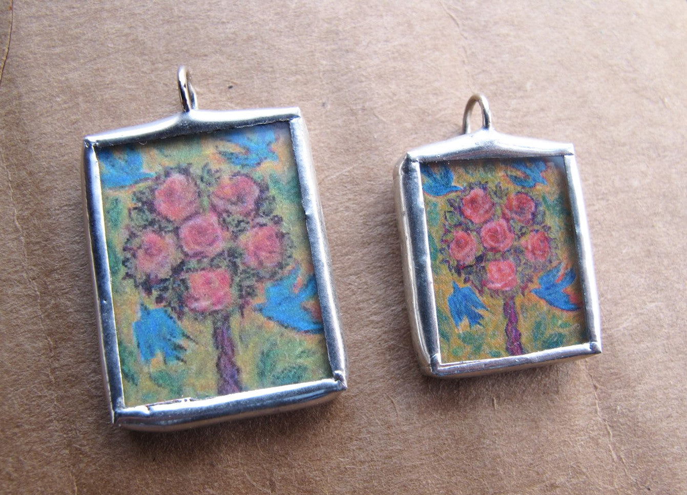 Rose Tree Pendant or Charm