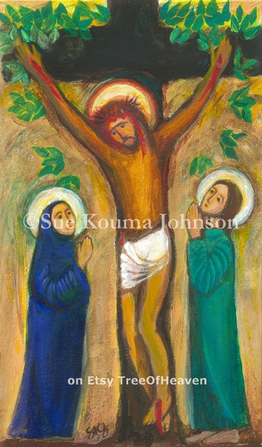 Tree of Life Crucifixion Art Print